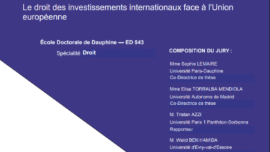 le droit des investissements internationaux face à l’Union européenne