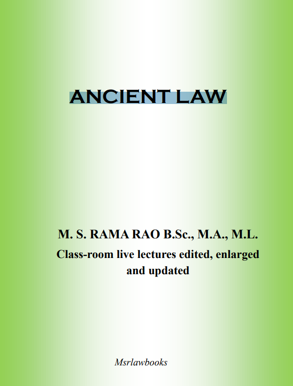 Download the book :  ANCIENT LAW